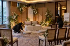 Royale Chulan Kuala Lumpur akad nikah design reference with nikah seating alcove and family guest chairs