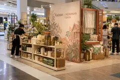 Kaison mall raya campaign design reference with mall home-decoration gifting display