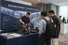 Aerodyne Group technology launch design reference with industrial drone-technology launch demonstration